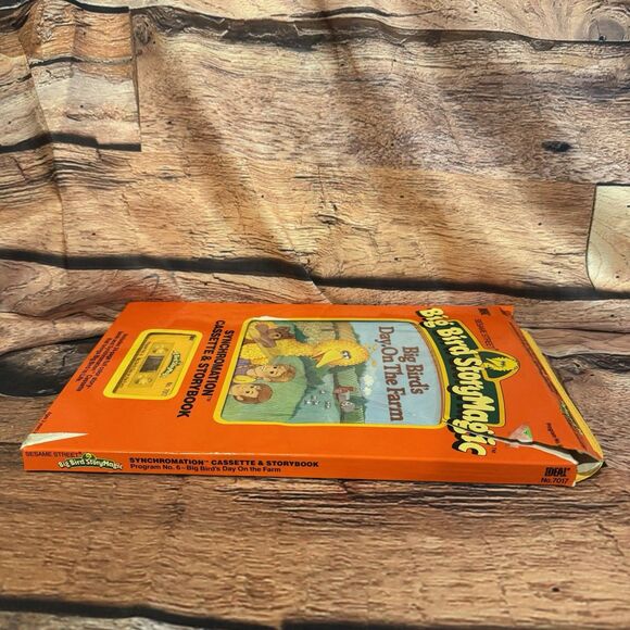 Vintage Big Bird StoryMagic Synchromation Cassette Storybook Day On Farm IDEAL - Picture 4 of 6